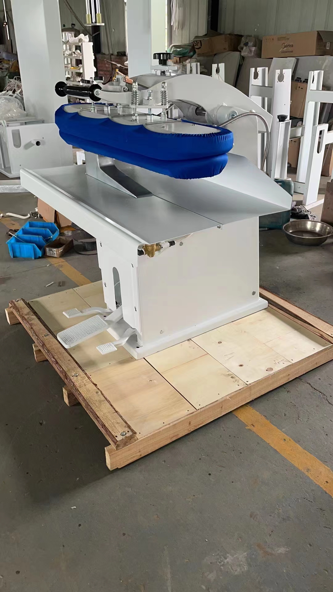 máquina de prensado a vapor manual